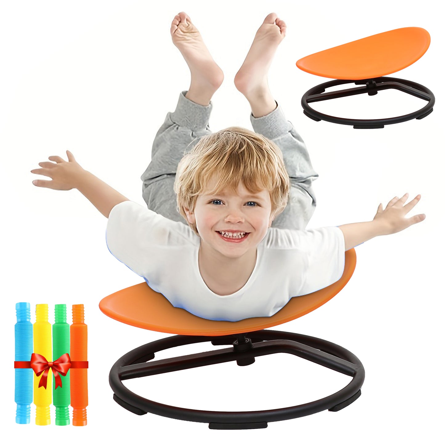Spinning Chair for Autism Kids - Circle - Sensory Chair for Sensory Spinning Seat Wobble Chair - Ideal for Autistic Children - All