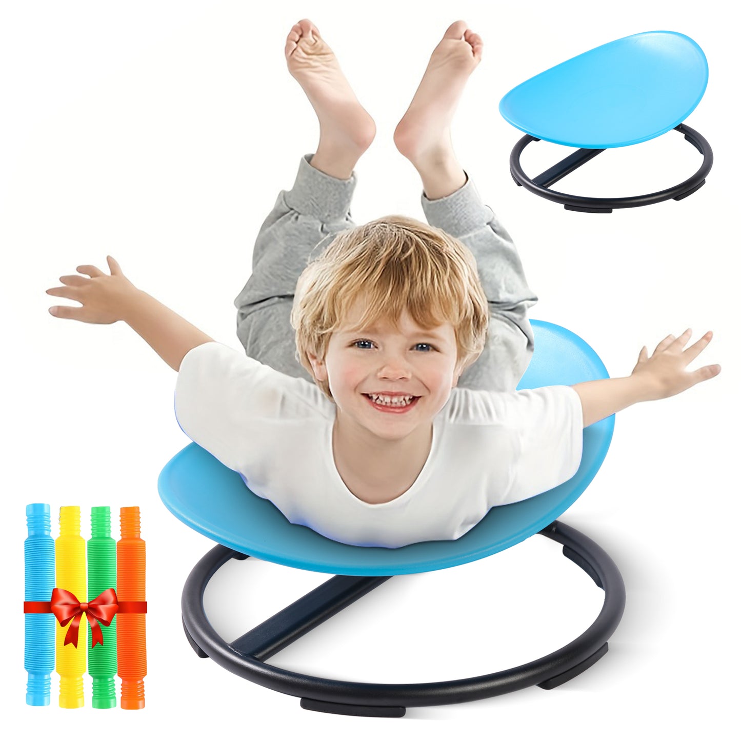 Spinning Chair for Autism Kids - Circle - Sensory Chair for Sensory Spinning Seat Wobble Chair - Ideal for Autistic Children - All
