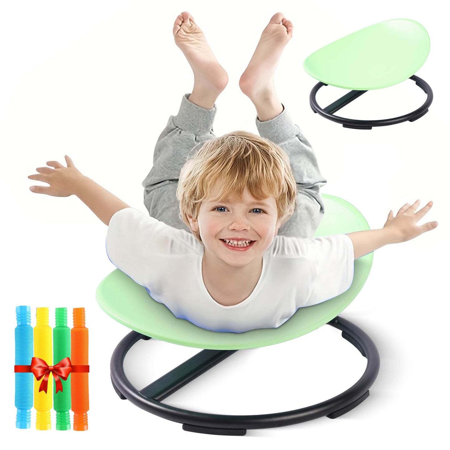 Spinning Chair for Autism Kids - Circle - Sensory Chair for Sensory Spinning Seat Wobble Chair - Ideal for Autistic Children - All
