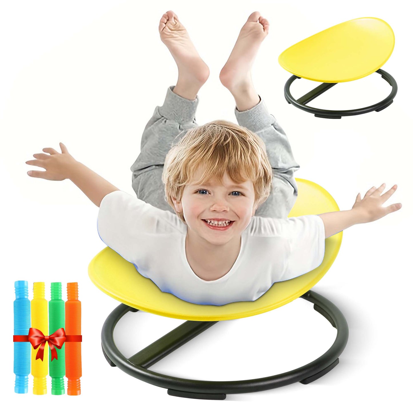 Spinning Chair for Autism Kids - Circle - Sensory Chair for Sensory Spinning Seat Wobble Chair - Ideal for Autistic Children - All